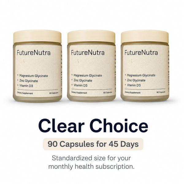 Magnesium glycinate + Zinc glycinate + Vitamin D3 capsules